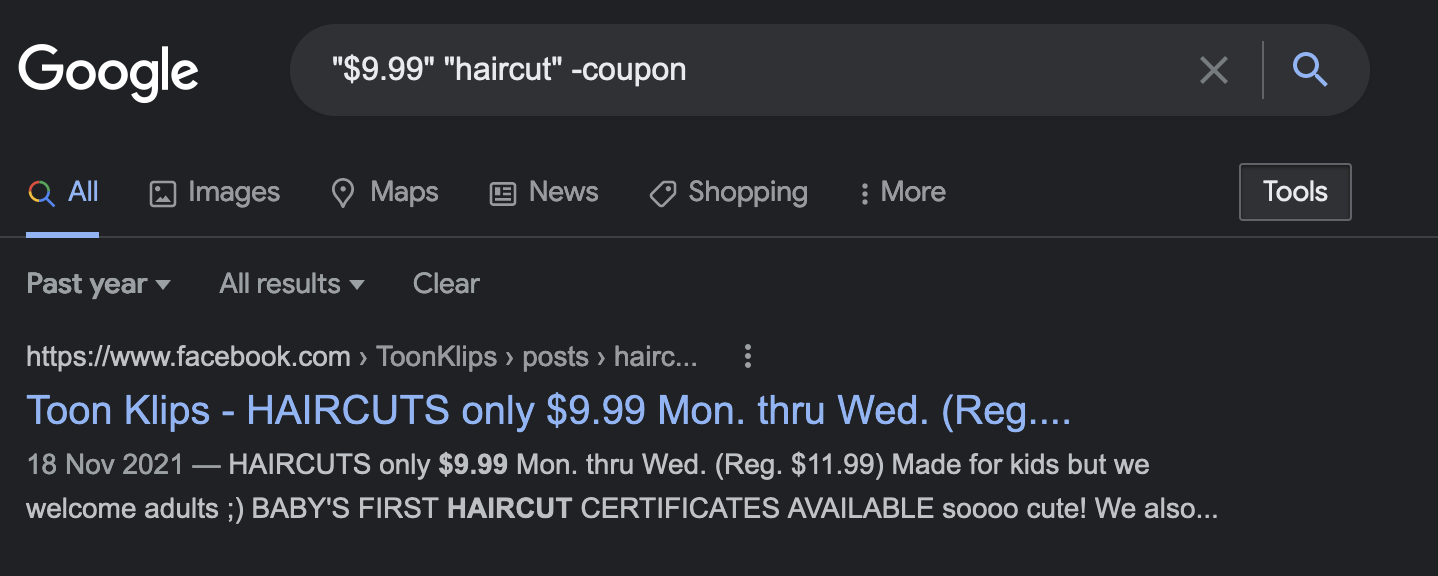 Cheap haircuts