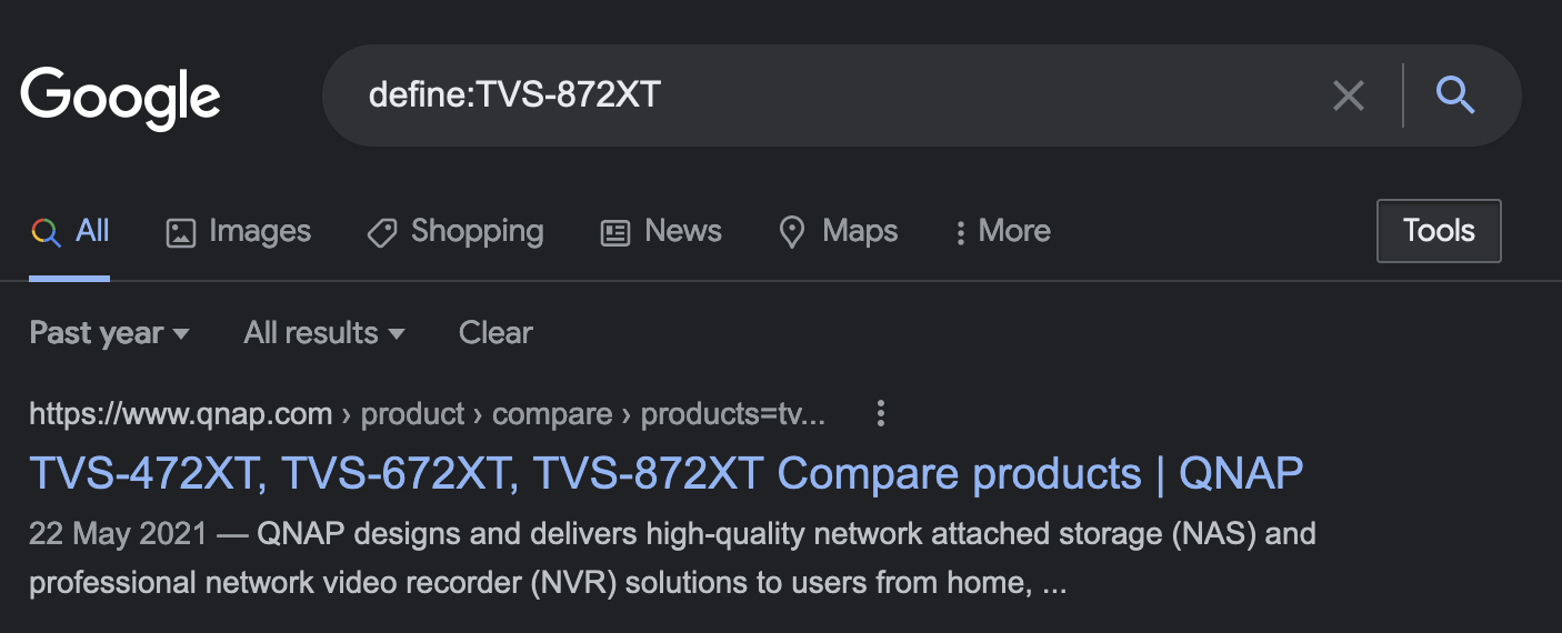 define operator used with
TVS872XT